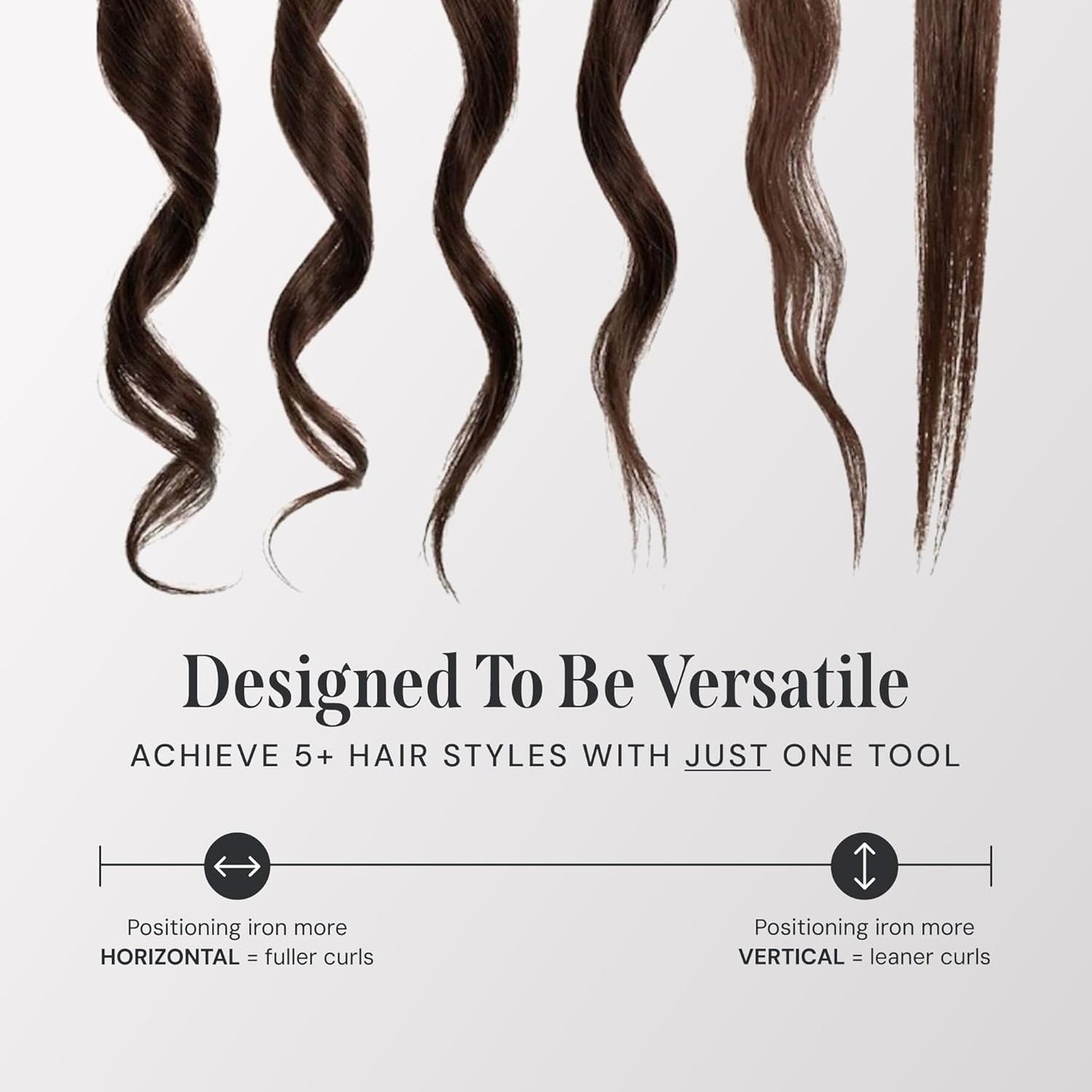 Lisseur 2-en-1 – Attirez les regards avec des boucles souples ou un lissage parfait